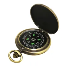 Ретро карманные часы компас откидной Открытый Портативный цинковый сплав гальванический Полировочный Компас для мужчин и женщин скалолазание путешествия