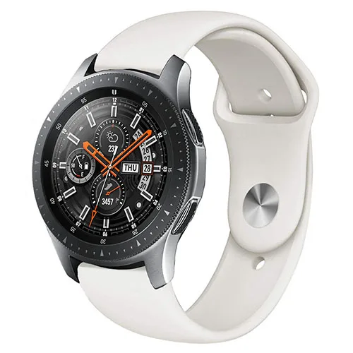 22 мм 20 мм ремешок для Galaxy Watch 42 мм 46 мм samsung gear S3 Frontier Браслет спортивный ремешок силиконовый ремешок для huawei Watch Gt - Цвет ремешка: Beige