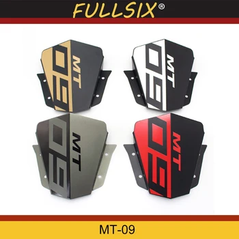 

motorcycle windshield Aluminum Motorbike Windscreen For Yamaha MT 09 MT-09 2014-2016 red grey gold white colors Windscreen