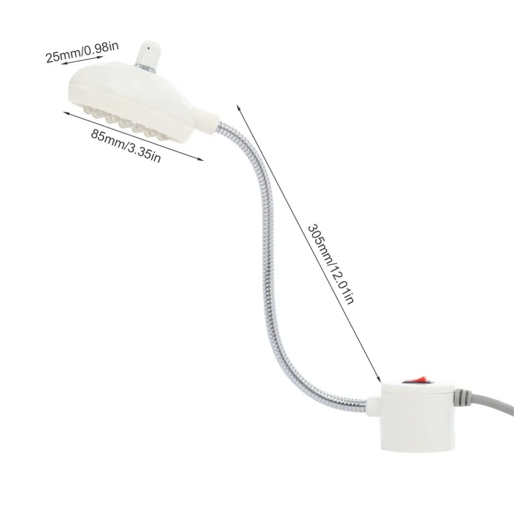 Швейная машина светодиодный светильник 19 светодиодный s рабочие огни энергосберегающие лампы с магнитами светильник регулируемый светильник