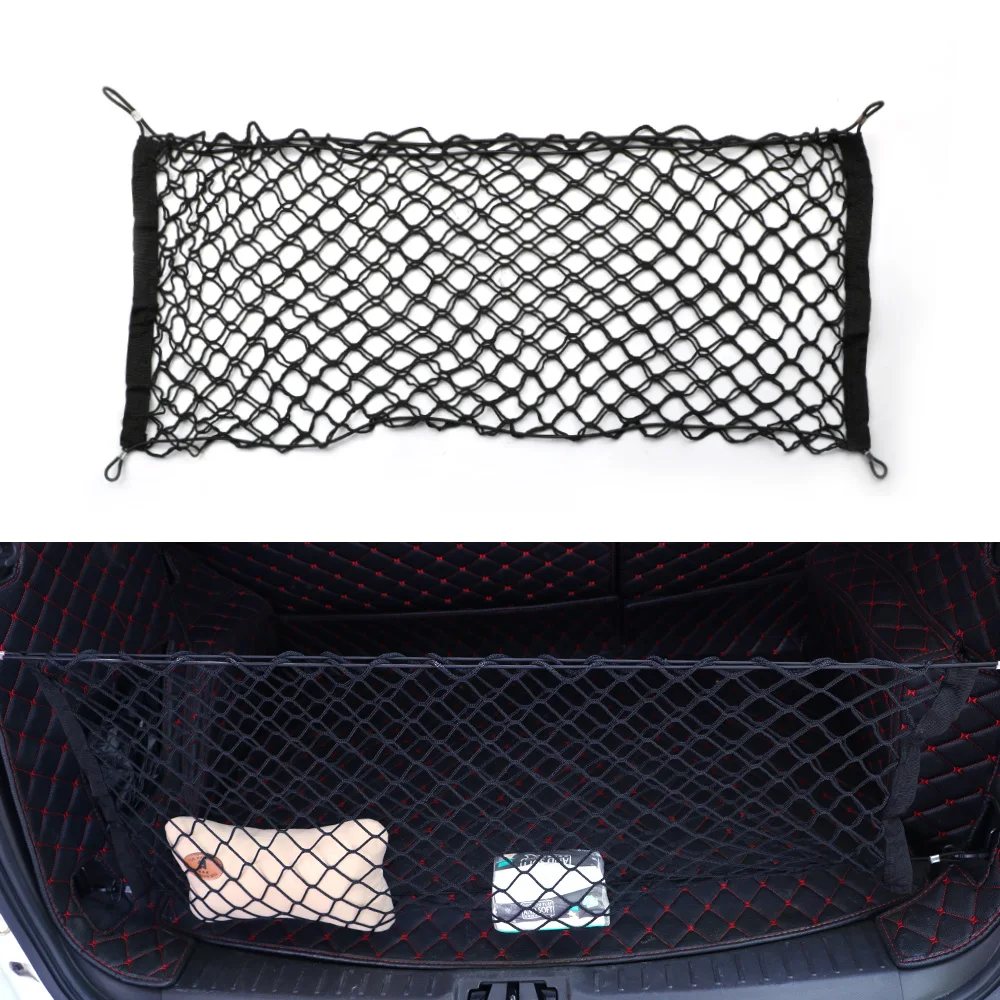 Multi Hanging Nets Pocket Cargo Luggage Nylon Elastic Mesh Car Trunk Organizer Car Styling Car