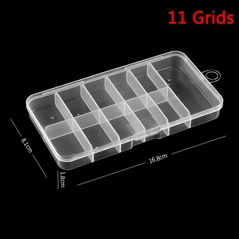 11Grids Nail Art Rhinestones Gem Accessories Empty Container Storage Case Box