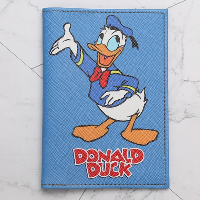 Disney Fashion PU Passport Cover Frozen 2 Elsa Mickey Winnie Cartoon Print Girls Boys ID Card Holder Travel Ticket Passport Case DS-01