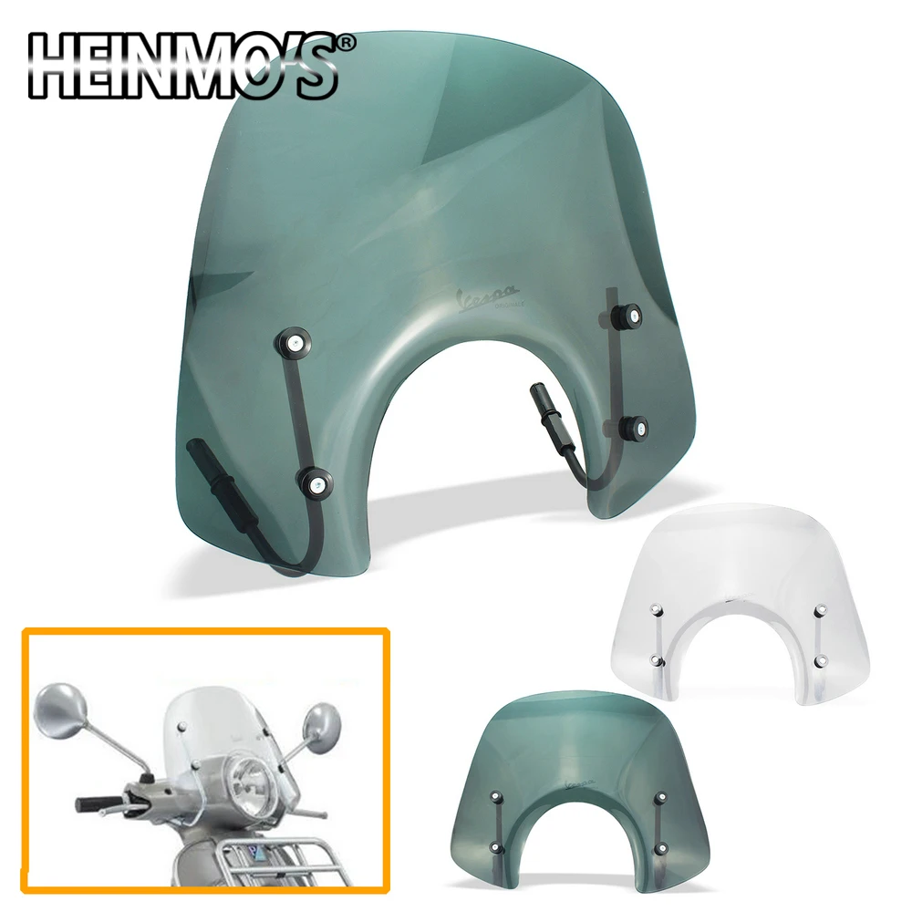 

For Vespa GTS300 Motorcycle ABS Windshield For Vespa GTS 300 Wind Deflector Windscreen For Vespa GTS300 Moto Higher Accessories