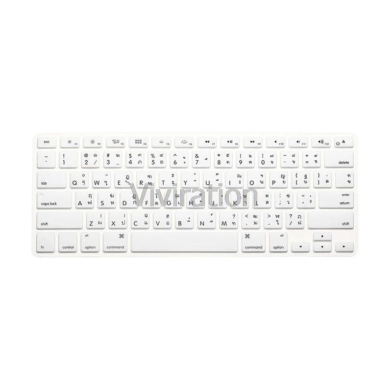 Тайские буквы для Apple Macbook A1843 водонепроницаемый пылезащитный силиконовый чехол для клавиатуры защитные компьютерные аксессуары