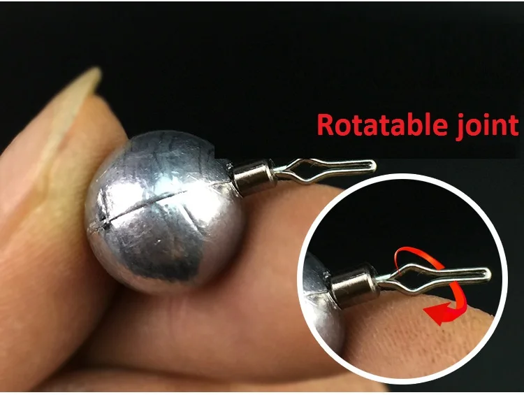 2 шт./лот свинцовый грузик 5g/7 г/10 г/12 г/1 5g круговой джиг worbble Rig 360 градусов
