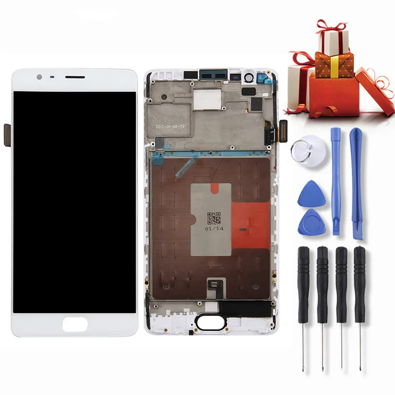 

High Quality Replacement parts For OnePlus 3T LCD Screen and Digitizer Full Assembly with Frame