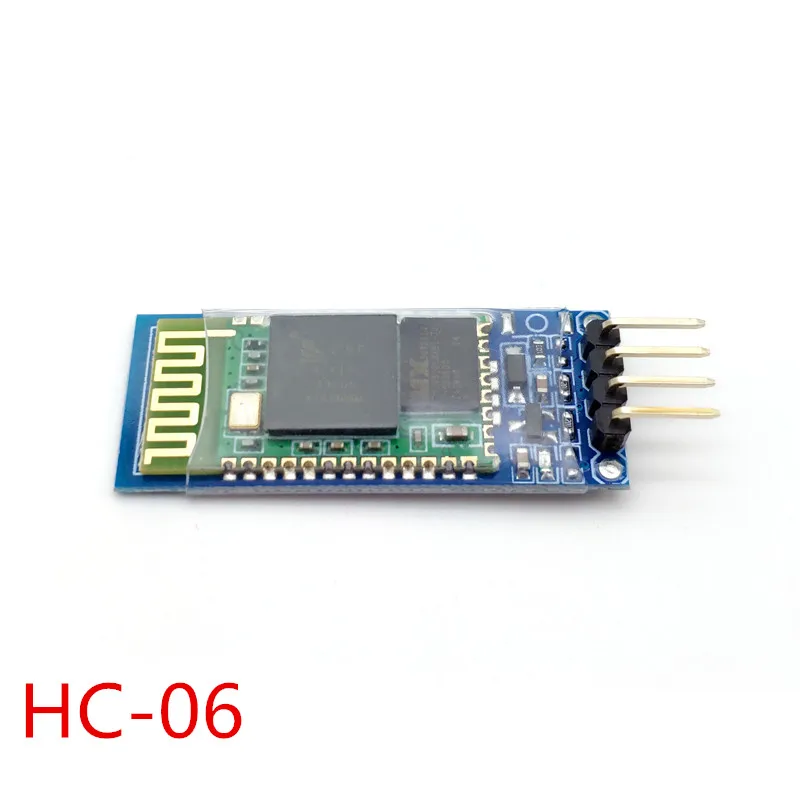 

100pcs/lot 4pin hc-06 HC06 Bluetooth transmission module including base plate/ belt enable and output/radio serial/ machine