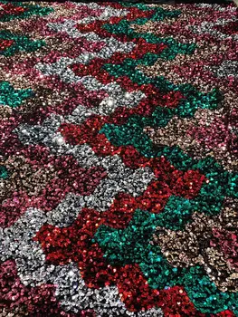 

High Quality Lace Fabric For Garment & Preferential price 2020 New Design Velvet With Sequins African French Velvet Lace Fabric