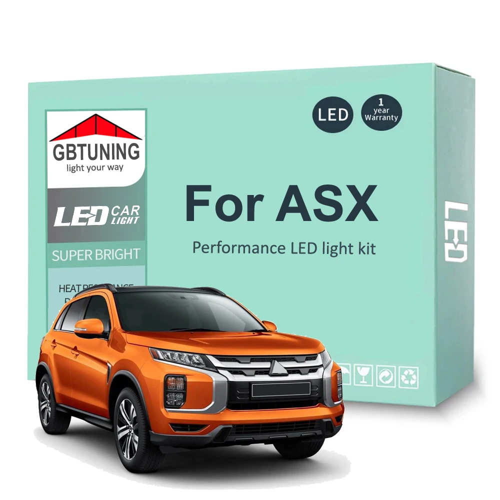 11Pcs LED Interior Light Bulb Kit For Mitsubishi ASX 20102017 2018 2019 2020 2021 Car LED Dome