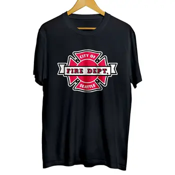 

Seattle Fire Department Firefighter Station 19 T-Shirt Cotton Size 2020 New Fashion Brand Print T-Shirt Male Brand Free T Shirts
