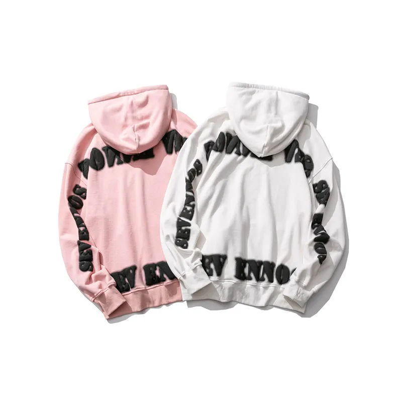 

2022 men's spring and autumn new high-quality cotton hooded pullover foam sweater