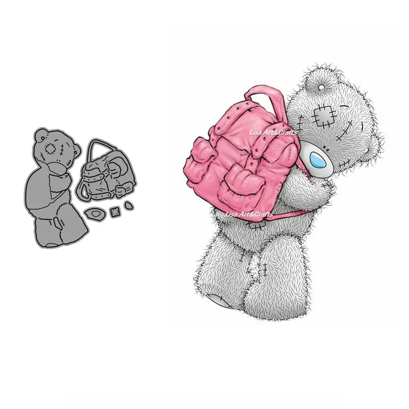 

Ремесленные штампы, трафареты, симпатичная сумка, медведь, металлические пресс-формы, Новое поступление, сделай сам, штампы, скрапбукинг, изготовление карт, бумажные карты