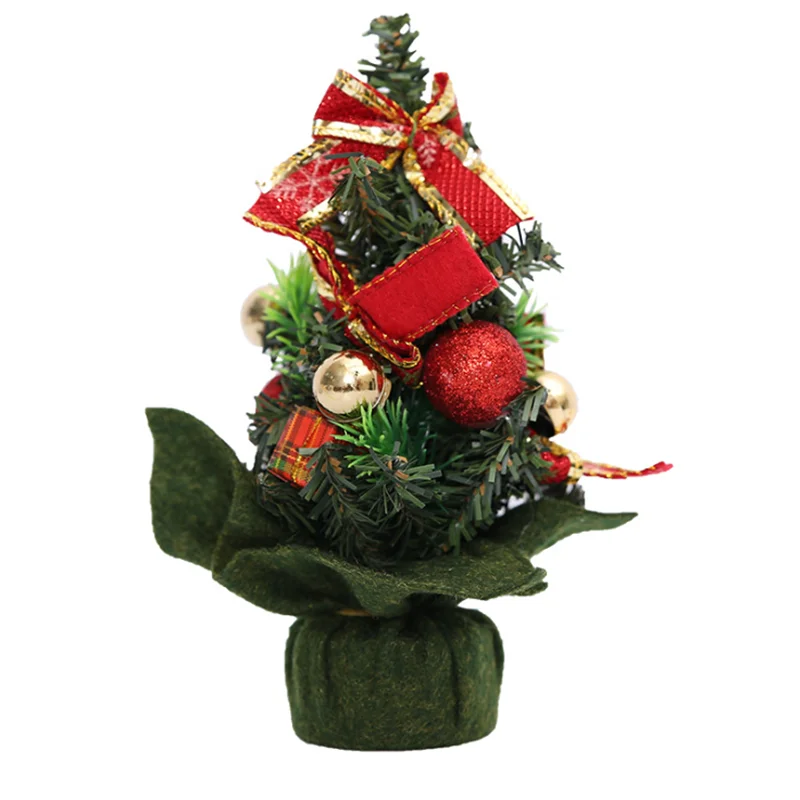 20 см рождественское мини-дерево Рождественское украшение для дома Choinka Декор керст подарок милое Рождественское украшение для дома елка праздничный Декор - Цвет: A