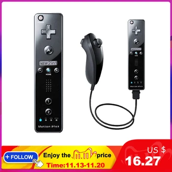 

Built-in Motion Plus Wireless Remote Gamepad Controller For Nintend Wii Nunchuck For Nintend Wii Remote Controle Joystick Joypad