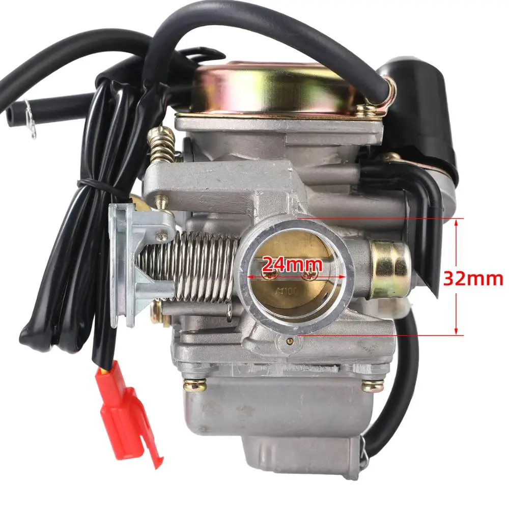 Motorcycle carburetor GY6 125cc 150cc PD24J fuel system for ATV Kart Scooter motocross