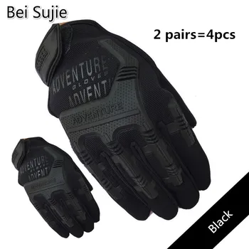 

Tactical Combat Full Finger Gloves for Men 4 Pcs Camouflage Paintball Military Shooting Gloves for SWAT Soldiers Comfortable