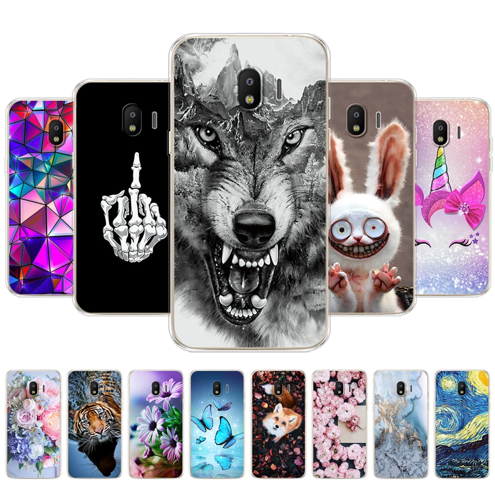 Funda de silicona para Samsung Galaxy J2 Core, carcasa trasera para Samsung Galaxy J2 Core 2018 J 2 SM-J260F J260F J260 flower rose