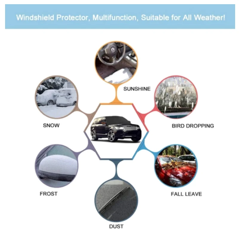 

Car Windshield Snow Cover Sunshade Protector Visor Block Shields Cover ZJ55