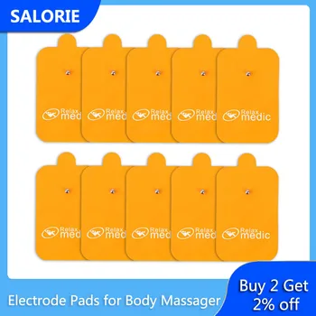 

Electrode Pads Self Adhesive Patch Replacement Gel for Electric Tens Acupuncture Machine Neck Massager Body Massage Pain Relief