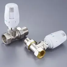 Латунь термостатический радиаторный клапан прямые DN15/20/25 Контроль температуры клапан D5BD