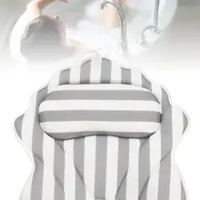 Массажная спа-подушка для ванны с 6 большими присосками удобная и мягкая подушка для массажа шеи, головы, плеч и спины спа