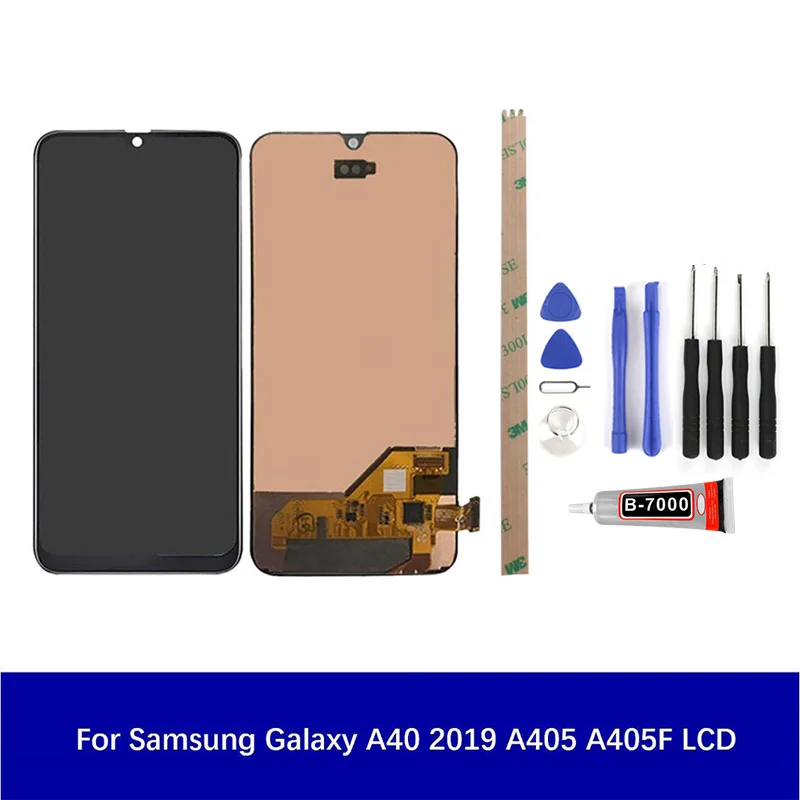 Оригинальный супер Amoled для samsung Galaxy A40 2019 A405 A405F ЖК-дисплей сенсорный экран панель