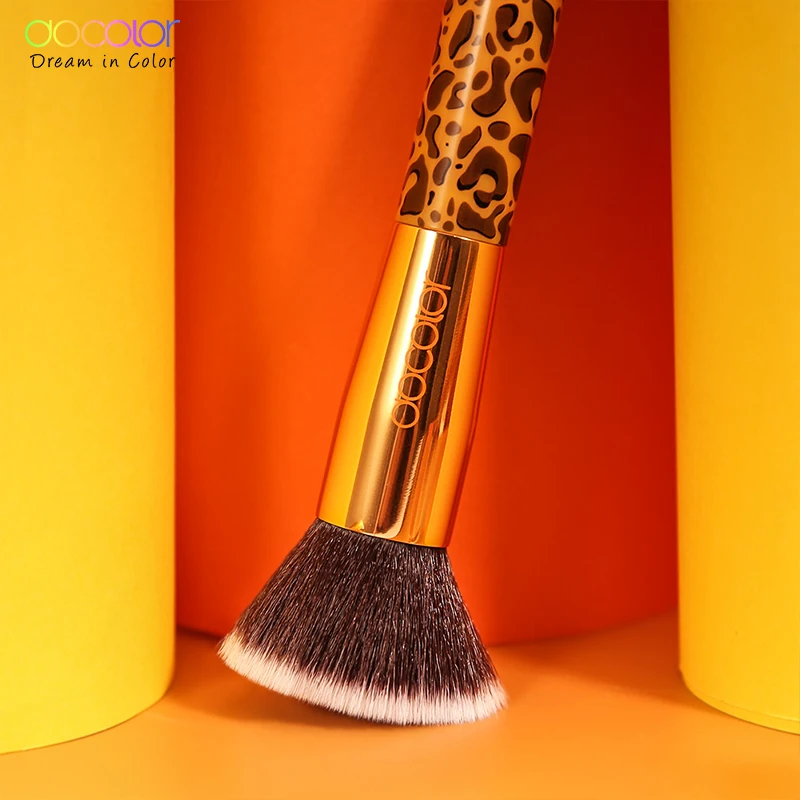 Pincéis de Maquiagem Escova de Maquiagem Docolor Cosméticos Fundação Sombra Compõem Escovas Conjunto Cabelo Sintético 12 Pçs pó 7 Cheap Aplicador de sombra