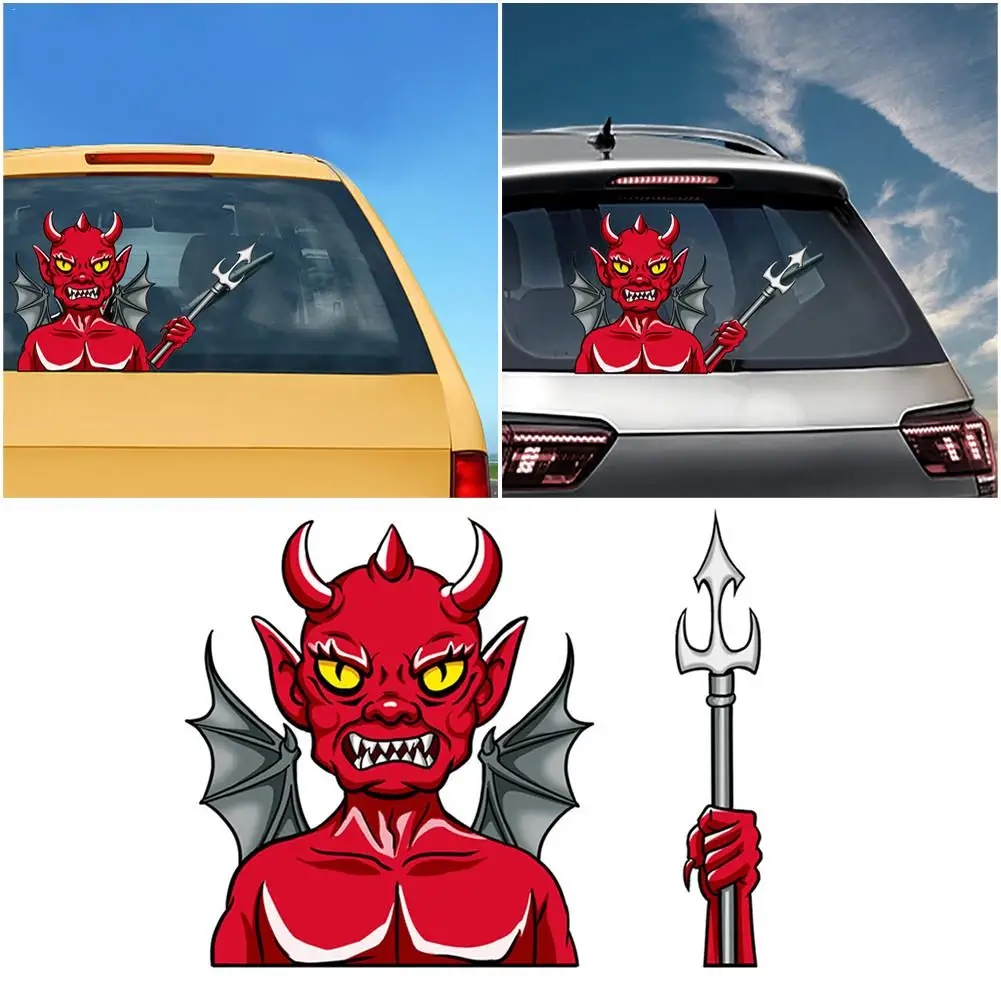 

Vehicle Car Rear Window Wiper Stickers Animated Moving Waving Wiper Blade Tag Decal Sticker & Hand - Halloween Car Decoration