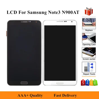 

5.5" LCD For Samsung Galaxy Note3 ATT Display Touch Screen Frame Digitizer Repair Parts For Samsung N900A N900T LCD