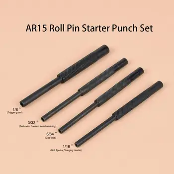 

Tactical 4pcs AR15 Gunsmithing Armorer Steel Roll Pin Starters Pin Punch Tool Hollow End 1/16 5/64 3/32 1/8 Ultimate Arms Gear