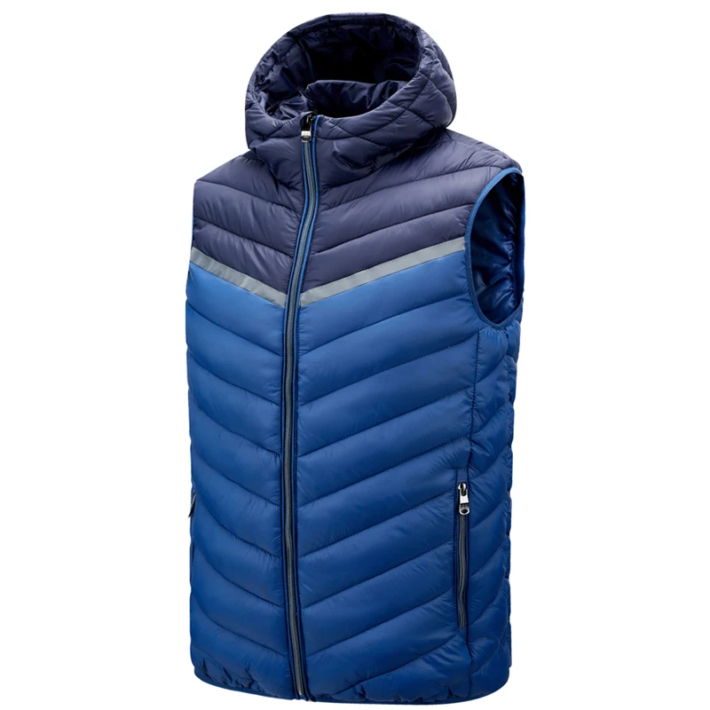 

Модные толстовки, жилет из пузырьков, мужская повседневная Уличная одежда с подбором цветов, мужские куртки и пальто, Теплая мужская одежда на осень и зиму