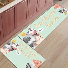 Фермерские животные 2 шт. коврик для кухни коврики для входа аксессуары для ванной комнаты Набор грязи мусора грязи Trapper Boot обувь лом