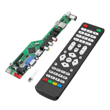 

Universal LCD LED TV Controller Driver Board TV/PC/VGA/HDMI/USB With Remote russian version China russian tv Suppliers