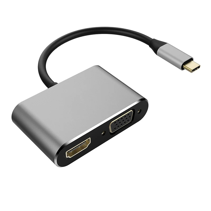 USB Type C адаптер к HDMI miniDP 4K Thunderbolt 3 VGA DVI конвертер для huawei mate 20 macBook pro 2018|Компьютерные