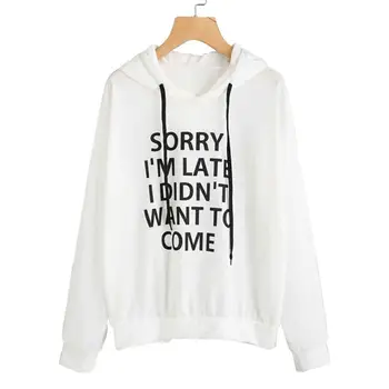 

MISSKY Autumn Winter Women's Sweatshirt Streetwear Autumn Long-Sleeved Letters Printed Loose Hoodies for Campus Dating Sports
