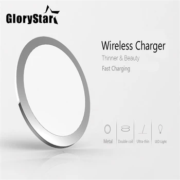 

NEW Wireless Charger Fast Charging for iPhone 8 10X 11 Samsung Galaxy S6 S7 S8 galaxy Double Coils Pad 5V/2A & 9V/1.67A Charge