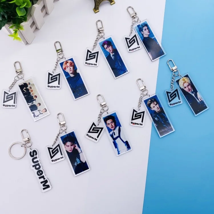 K pop SUPER M SuperM (TAEMIN EXO NCT WAY V) Сеул выдвижной брелок официальный Марка аксессуары
