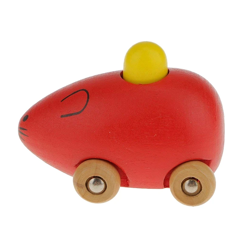 Детские игрушки Мини Деревянный Звук BB мышь автомобиль форма модель
