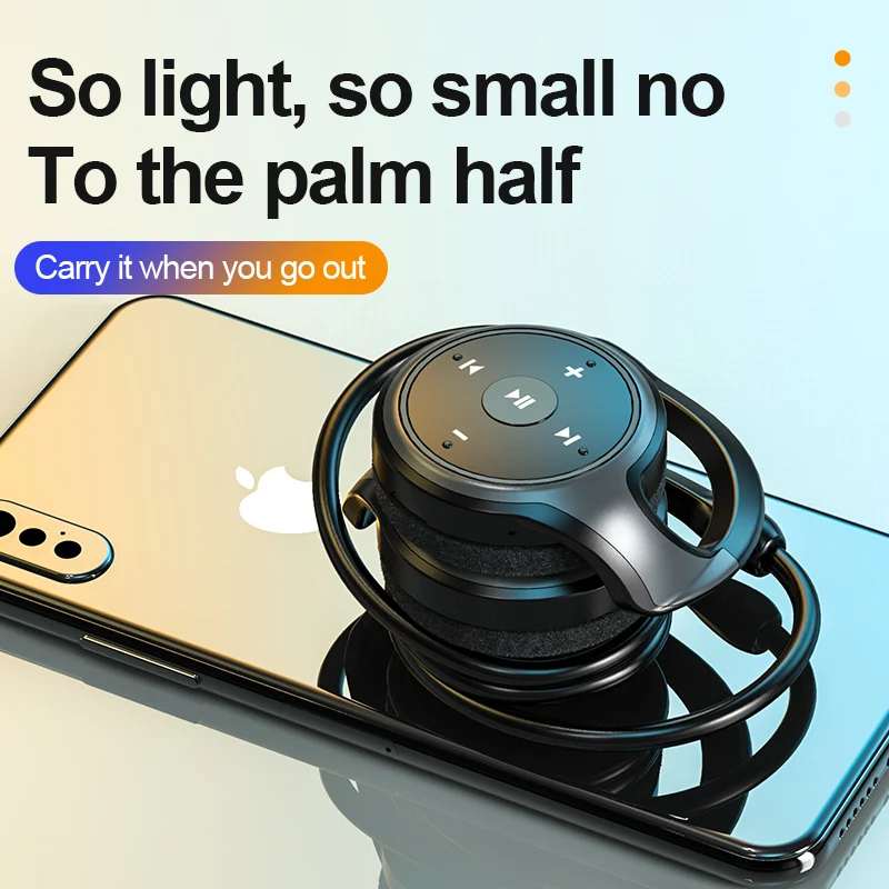 Arikasen A23 Wireless earphones MP3 Bluetooth 5.0 earphone FM Radio headset Sport Bluetooth headset with Microphone Waterproof