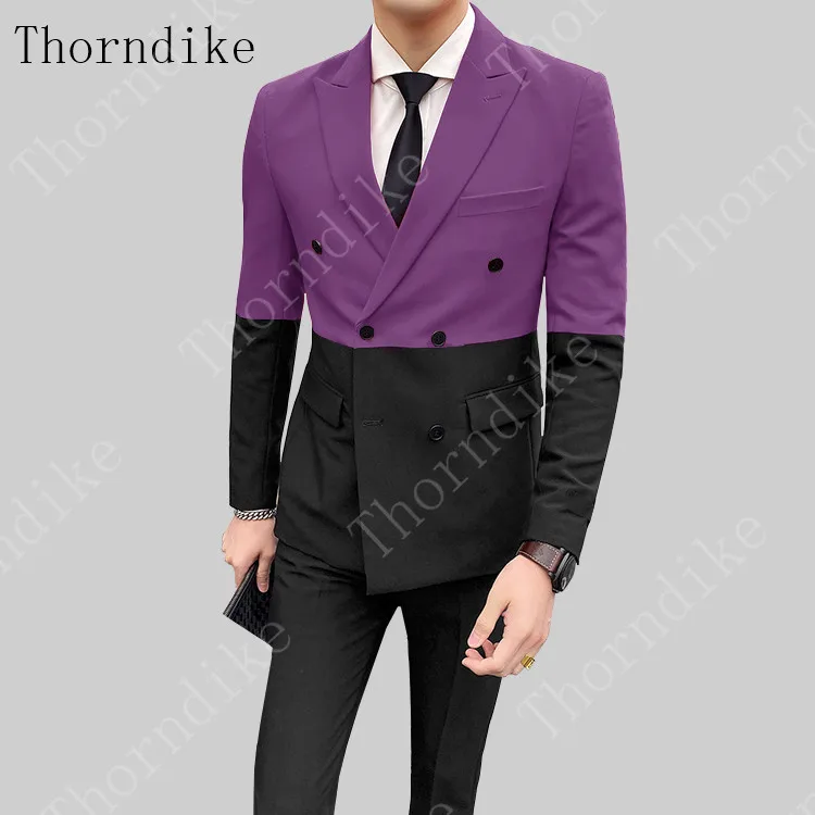 suit 4 Thorndike зеленый сшитый мужской костюм выступление мага сценический наряд ночной клуб Мужской певец и ведущий костюм свадебная одежда - Цвет: suit 4