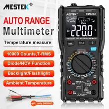 Digital Multimeter 10000 Counts AC/DC Ammeter Fuse Alarm Diode Volt Ohm Tester Meter Multimetro With Thermocouple LCD Backlight