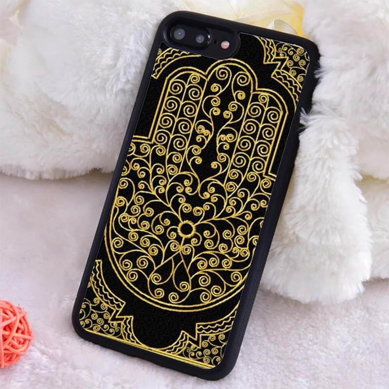 Мягкий силиконовый резиновый чехол Ketaotao Mano di Hamsa из ТПУ для iPhone 6 6S 7 8 Plus 5 5S SE X XS XR 11