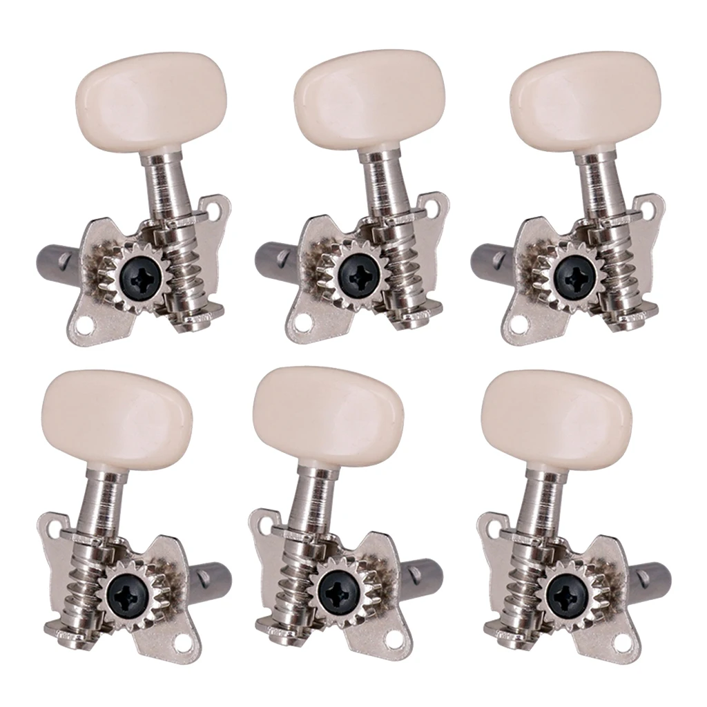 6pcs 3L3R Guitar Tuners Machine Heads Open Gear Guitar Tuning Pegs Accessory