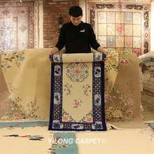 YILONG 2,5 'x6' коридор лестницы прикроватная кровать ковер ручной работы китайский стиль шерстяной вязаный плед(TJ019S2.5x6