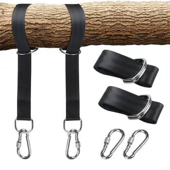

Tree Tree Swing Hanging Straps Kit Holds 2000 lbs 5ft Extra Long Straps With Safer Lock Snap Carabiner Hooks Perfect For Tree &