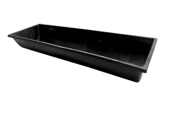 

Equipment for raising sheep in plastic trough, trough.