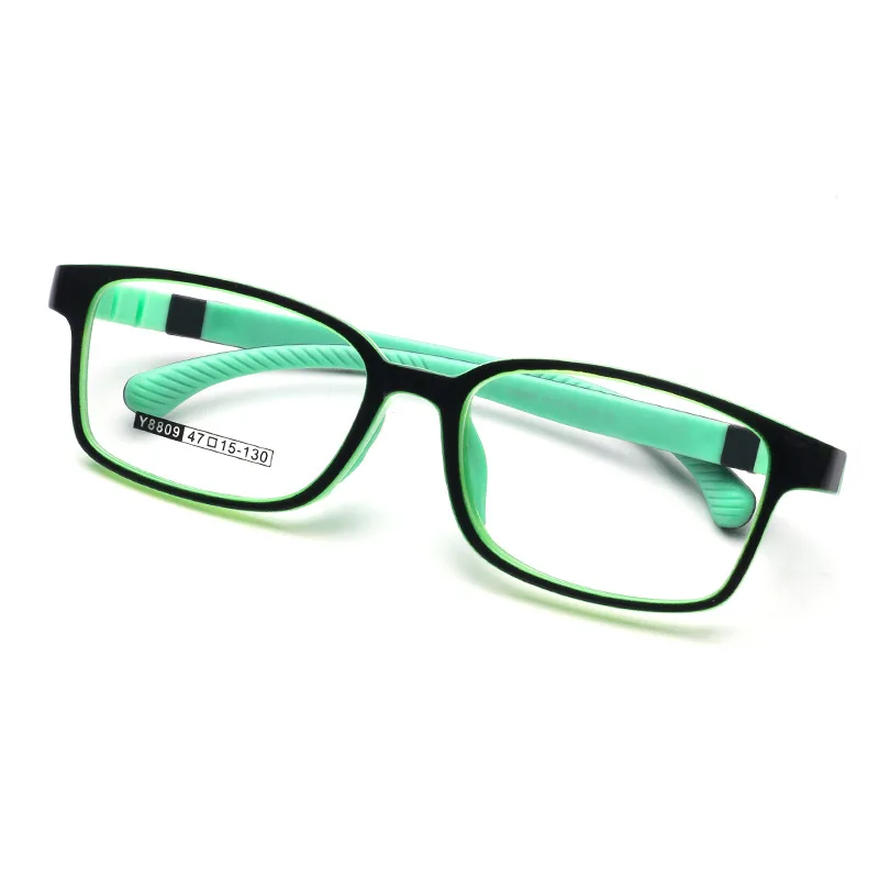 Square Solid Detachable Kids Glasses Frame Flexible TR90 Silicone Children Glasses Eyeglasses Frame Prescription Lunette