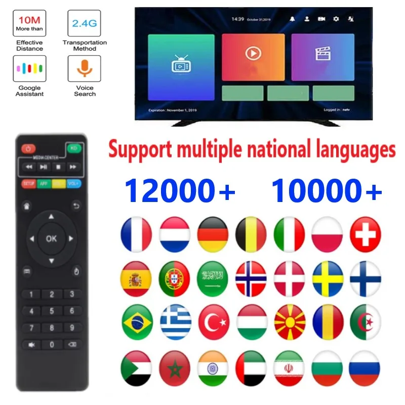 

Sweden Ip M3u Tv Remote for Greek Germany Poland Netherlands Portugal Dutch Support Smarter PC Android Control