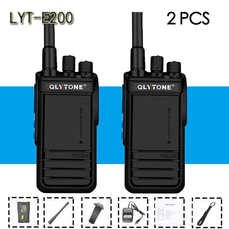 2PCS 2 шт. LYT walkie-talkie 12 Вт высокомощная Беспроводная профессиональная Штатная ручная наружная 10 км Портативная радиостанция для радиолюбителя HF приемопередатчик - Цвет: 2PCS